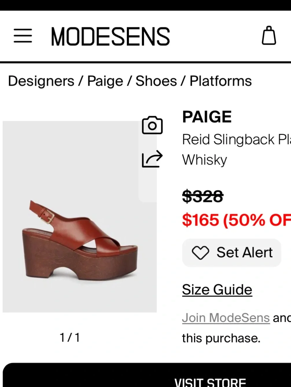 PAIGE Tan Brown Leather Platform Sandals